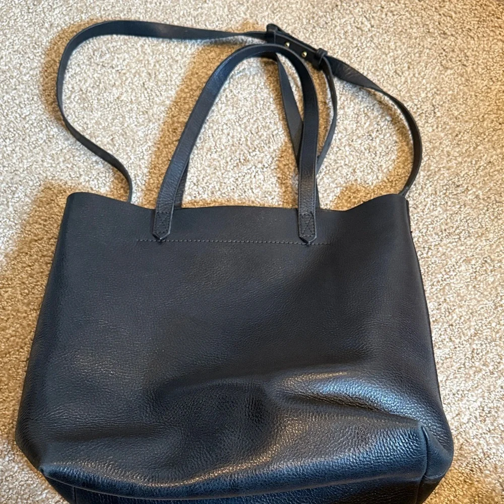 Madewell Black leather Transport Tote Bag - Picture 5 of 6